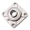 Bailey Stainless Steel 4-Bolt Flange Bearings: 1 1/4 in. I.D., SUCSF 206-20 Bearing No., Set Screw Collar 152406 - alternate 1